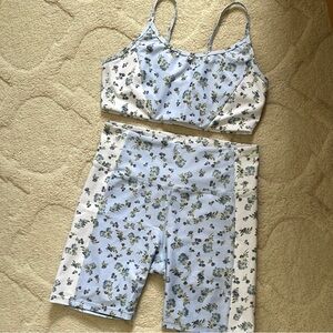 Sage Floral activewear set